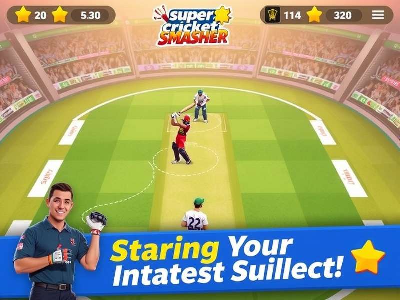 Super Cricket Smasher Gameplay Screenshot